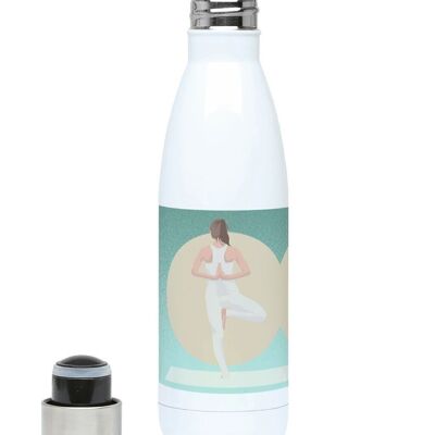Botella deportiva isotérmica "Emma hace yoga" - Personalizable