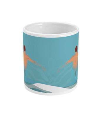 Tasse sport ou mug de natation vintage "La nage" - Personnalisable 2