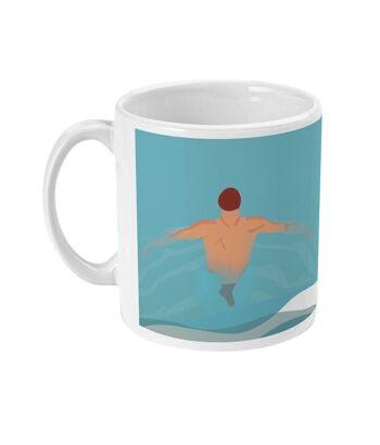 Tasse sport ou mug de natation vintage "La nage" - Personnalisable 8