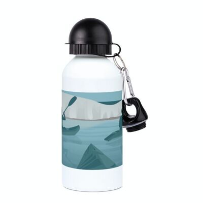 Aluminium-Sportflasche Kanu Kajak „Walk at Beachy Head“ – anpassbar