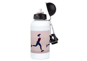 Gourde aluminium sport athletisme course "Une femme qui court" - Personnalisable 1