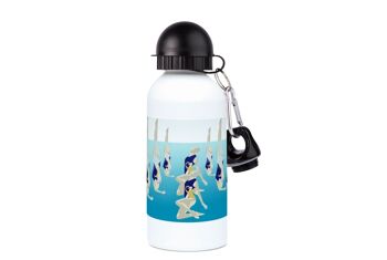 Gourde aluminium sport Natation Synchronisée "La danse de l'eau" - Personnalisable 1