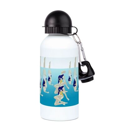 Synchronized swimming aluminum sports bottle "Water dance" - Customizable