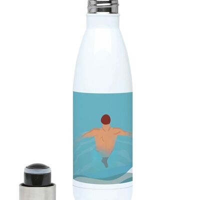Vintage Swimming insulated sports bottle "Swimming" - Customizable