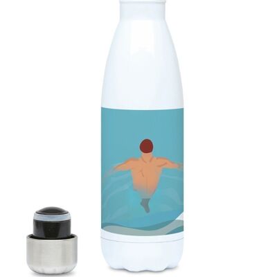 Vintage Swimming insulated sports bottle "Swimming" - Customizable