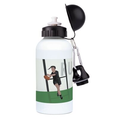 Botella deportiva de aluminio "Rugby femenino vintage" - Personalizable