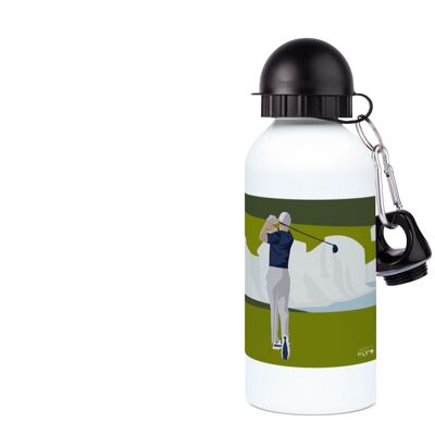 Aluminum sports bottle "Golf at the Seven Sisters" - Customizable
