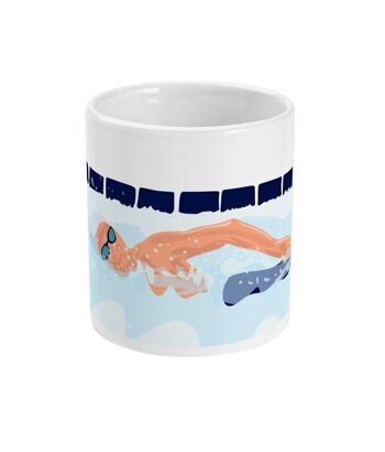 Tasse sport ou mug de natation vintage "Le Crowl" - Personnalisable 2