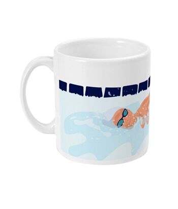 Tasse sport ou mug de natation vintage "Le Crowl" - Personnalisable 3
