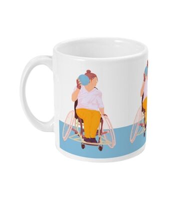 Tasse sport ou mug handfauteuil "Handball femme" - Personnalisable 4