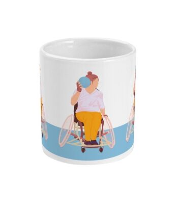 Tasse sport ou mug handfauteuil "Handball femme" - Personnalisable 5