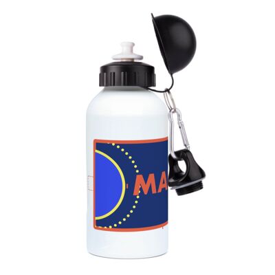 Botella deportiva de aluminio "Campo de balonmano" - Personalizable