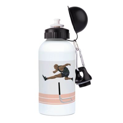 Athletics aluminum sports bottle "Men's hurdle jump" - Customizable