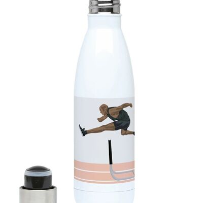 Athletics insulated sports bottle "Men's hurdle jump" - Customizable