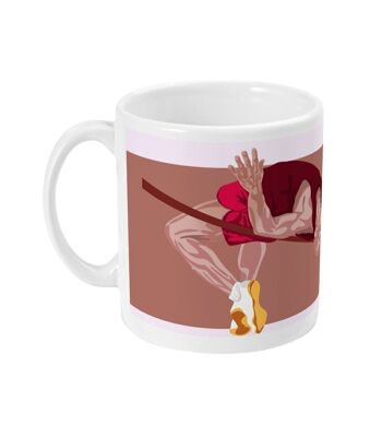 Tasse sport ou mug athlétisme "Saut hauteur homme" - Personnalisable 2