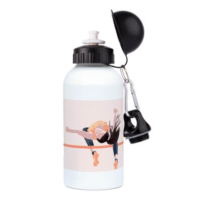 Leichtathletik-Aluminium-Sportflasche „Damen-Hochsprung“ – anpassbar