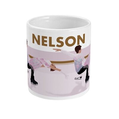 Tasse sport ou mug patinage "Couple patineurs" - Personnalisable