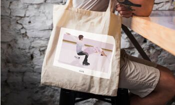 Tote bag sport ou sac patinage "Couple patineurs" 3