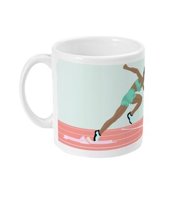 Tasse sport ou mug athlétisme "Sprint femme" - Personnalisable 5