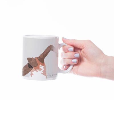 Tasse sport ou mug athlétisme "Lancer poids" - Personnalisable