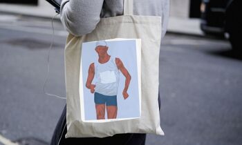 Tote bag sport ou sac athlétisme "Marche homme" 3