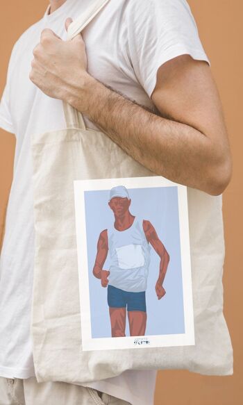 Tote bag sport ou sac athlétisme "Marche homme" 4