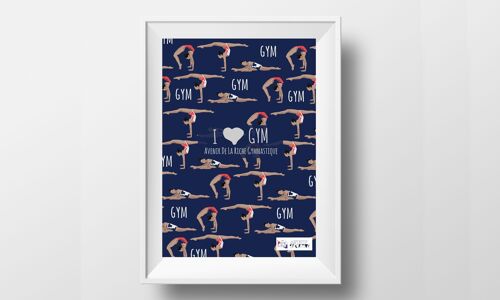 Affiche sport Gymnastique 'Gym La Riche'