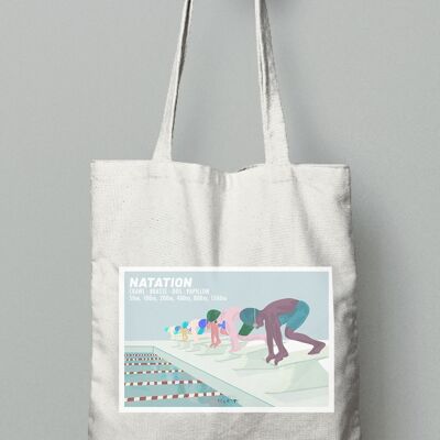 Tote bag sport ou sac natation "Le départ des garçons"