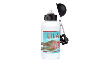 Gourde aluminium sport Natation "La nage de la fille" - Personnalisable 8