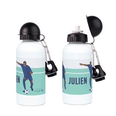 Botella de fútbol deportiva de aluminio "El Futbolista" - Personalizable