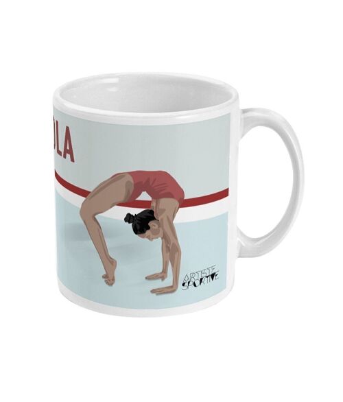 Tasse sport ou mug Gymnastique "Le pont" - Personnalisable