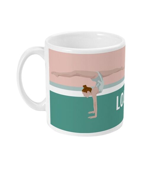 Tasse sport ou mug Gymnastique "Au sol" - Personnalisable