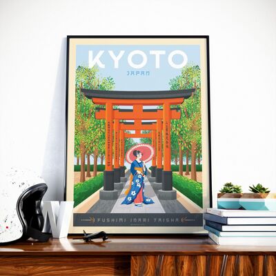 Póster de viaje de Kioto - Japón 21x29,7 cm [A4]