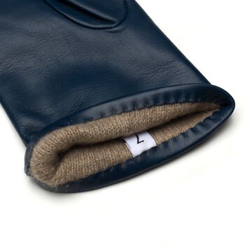 Gants en cuir bleu Marsala Jeans 2