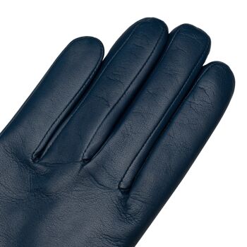 Gants en cuir bleu Marsala Jeans 3