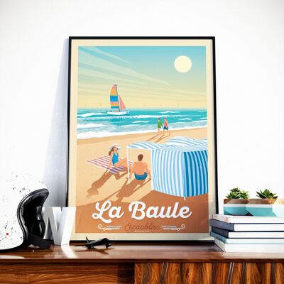 La Baule Escoublac Travel Poster - France 30x40 cm