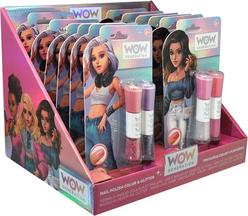 Set 2 vernis pastel et paillettes - WOW Generation