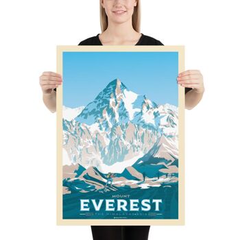 Affiche Voyage Mont Everest Asie - Himalaya 21x29.7 cm [A4] 4