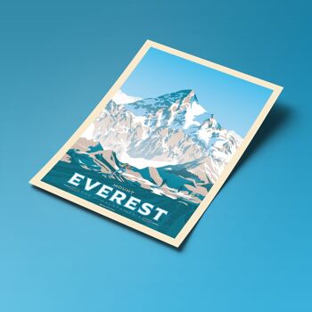 Affiche Voyage Mont Everest Asie - Himalaya 21x29.7 cm [A4] 5