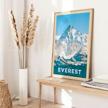 Affiche Voyage Mont Everest Asie - Himalaya 21x29.7 cm [A4] 6