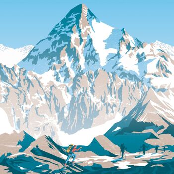 Affiche Voyage Mont Everest Asie - Himalaya 21x29.7 cm [A4] 7