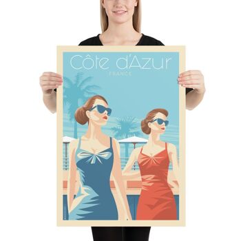 Affiche Voyage Côte d'Azur France - Ladies 21x29.7 cm [A4] 3