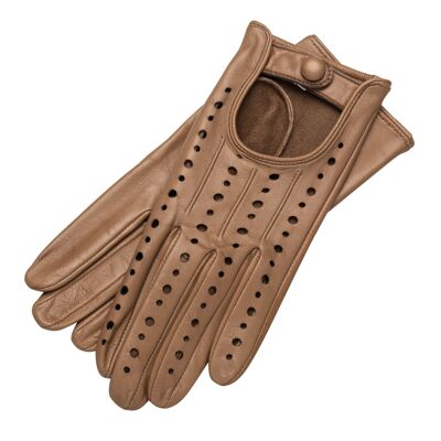 Rimini Mink Colour Leather Driving Gloves