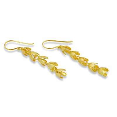 Gold-plated silver Alpinias earrings