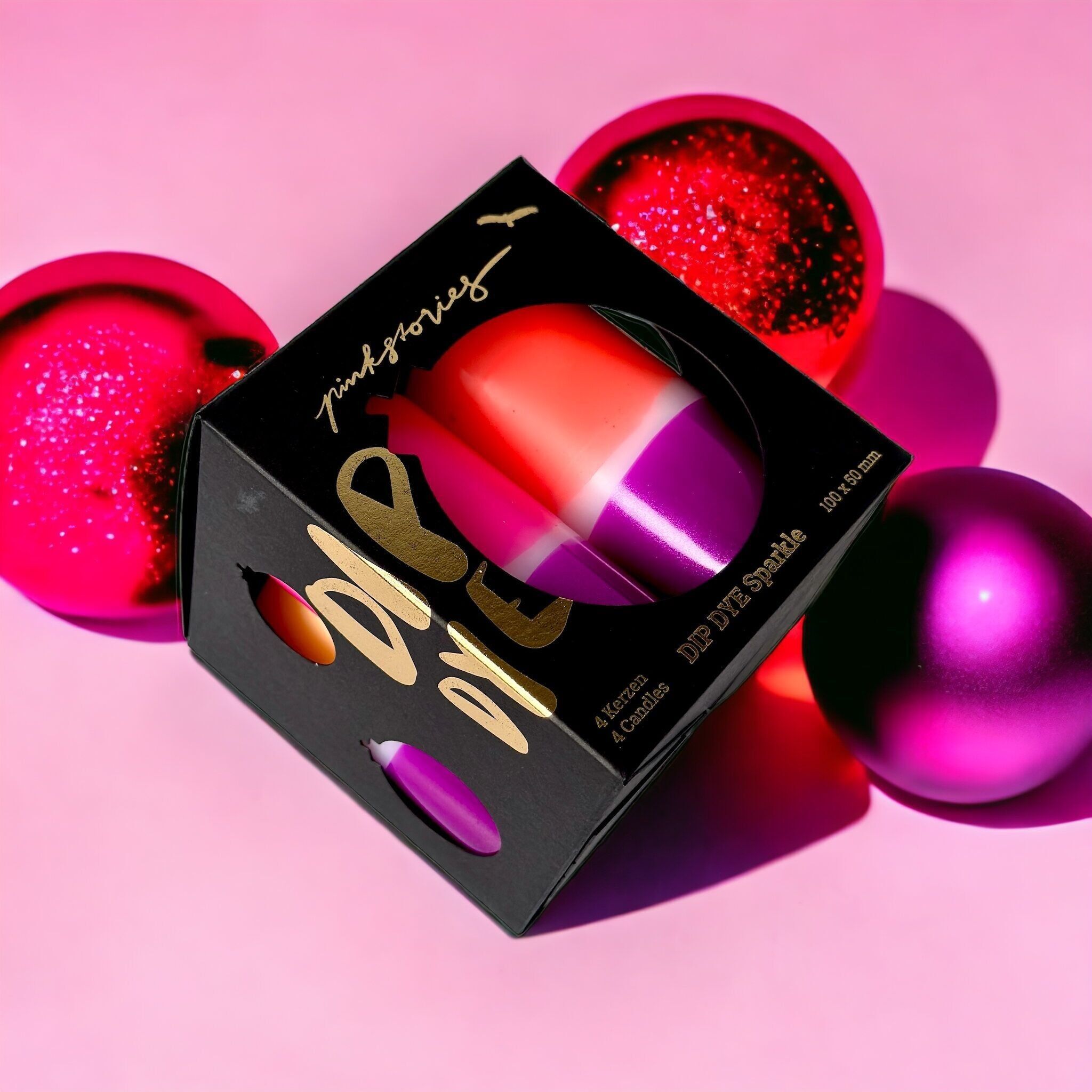 Dip Dye Sparkle * Velvet Ice (bougies)