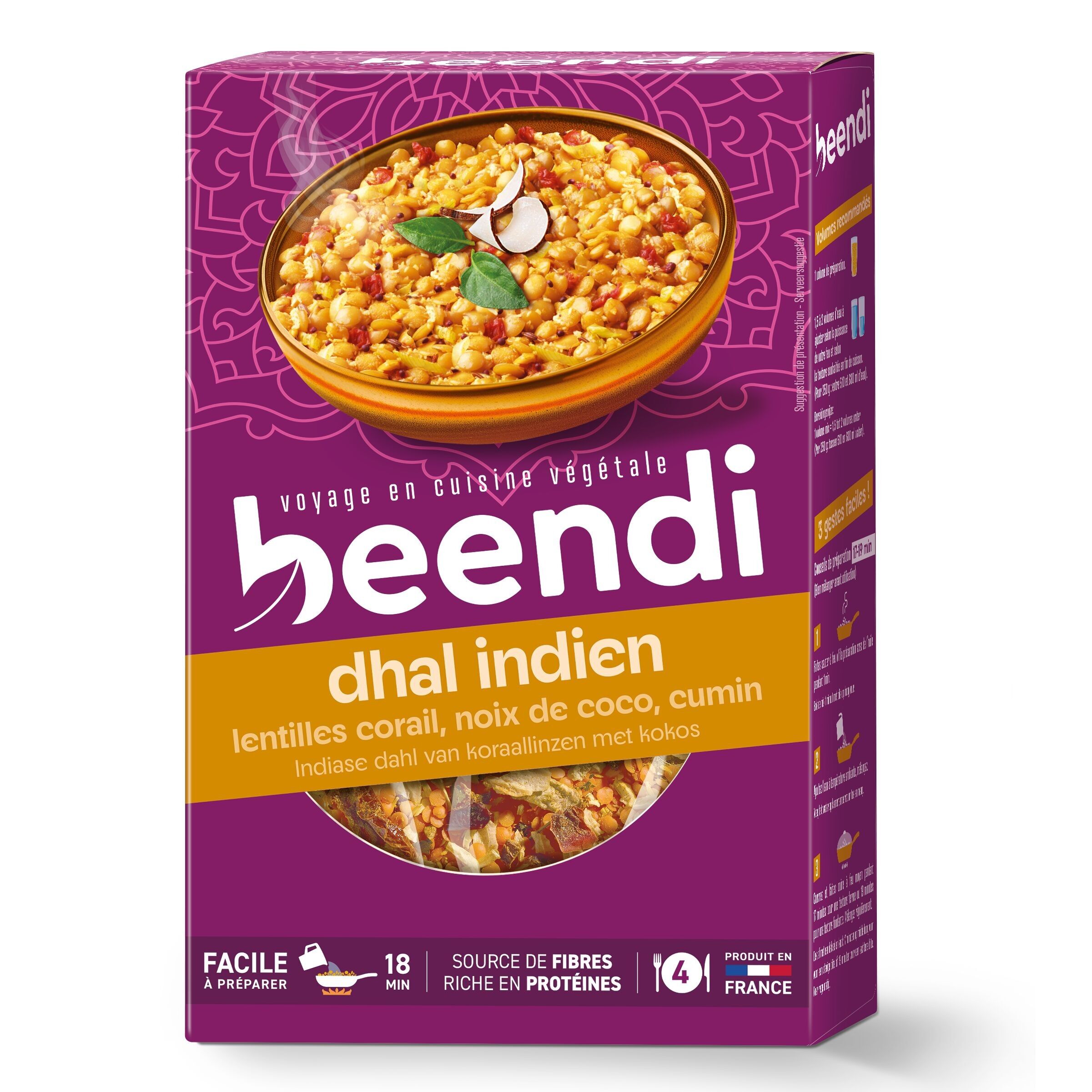 beendi Dal di lenticchie rosse con cocco 250g