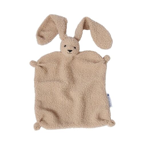 Schnuffeltuch Hase Teddy Beige