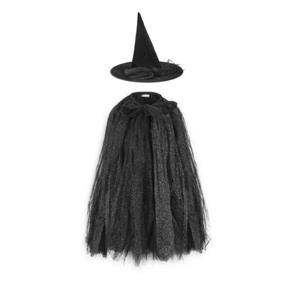 Das Kostümset „Zerstörende Hexe“ – Schwarz