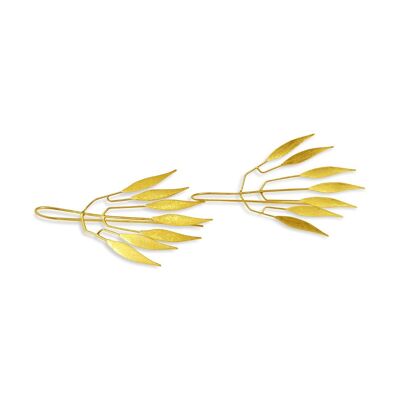 Eythrina earrings Gold-plated silver