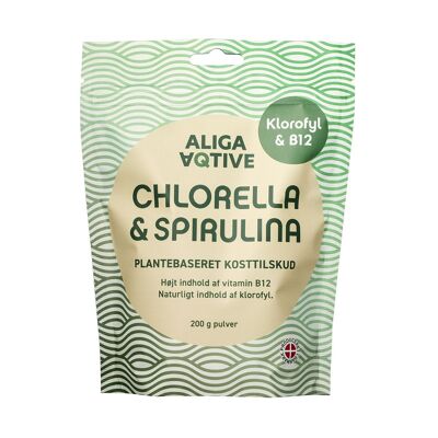 Chlorella- und Spirulina-Pulver
